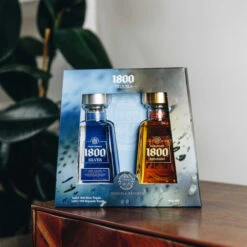 1800 Silver & Reposado Tequila 2x20cl -Waterford Store 1800 silver reposado giftset lifestyle 01