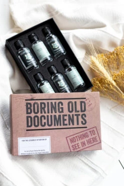 Boring Documents Gin Gift Set -Waterford Store boringolddocs gin lifestyle01