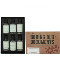 Boring Documents Gin Gift Set -Waterford Store giftbox boringolddocs insideshot gin ps