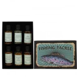 Fishing Tackle Whisky Gift Set -Waterford Store giftbox fishingtackle insideshot whisky ps