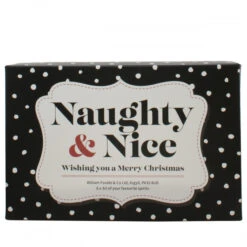 Naughty & Nice Christmas Gin Gift Set - Black -Waterford Store giftbox naughtynice black box ps