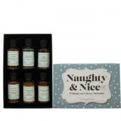 Naughty & Nice Whisky Gift Set - Blue -Waterford Store giftbox naughtynice blue insideshot whisky ps