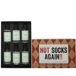 Not Socks Again Gin Gift Set -Waterford Store giftbox notsocksagain insideshot gin ps