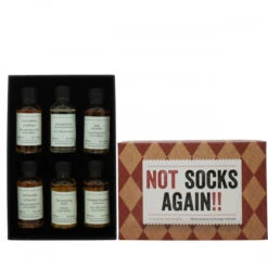 Not Socks Again Whisky Gift Set -Waterford Store giftbox notsocksagain insideshot whisky ps