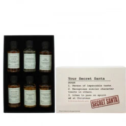Secret Santa Christmas Whisky Gift Set -Waterford Store giftbox secretsanta insideshot whisky ps