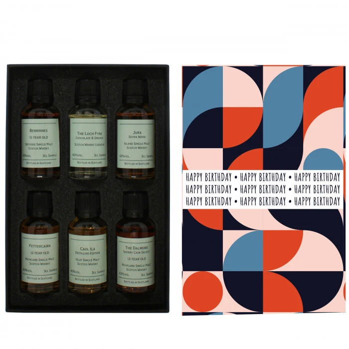Happy Birthday 9 6x3cl Whisky Gift Pack 4 Happy Birthday 9 6x3cl Whisky Gift Pack - Image 2