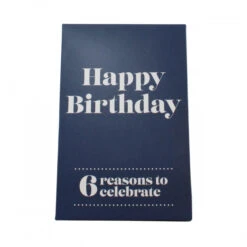 Happy Birthday (Dark Blue) 6 Reasons Gin Gift Pack -Waterford Store happy birthday dark blue gin ps