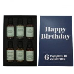 Happy Birthday (Dark Blue) 6 Reasons Whisky Gift Pack -Waterford Store happy birthday dark blue ps2
