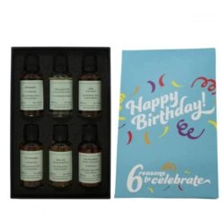 Happy Birthday (Light Blue) 6 Reasons Whisky Gift Pack -Waterford Store happy birthday light blue ps2