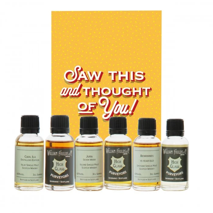 Saw This & Thought Of You Yellow 6x3cl Whisky Gift Pack